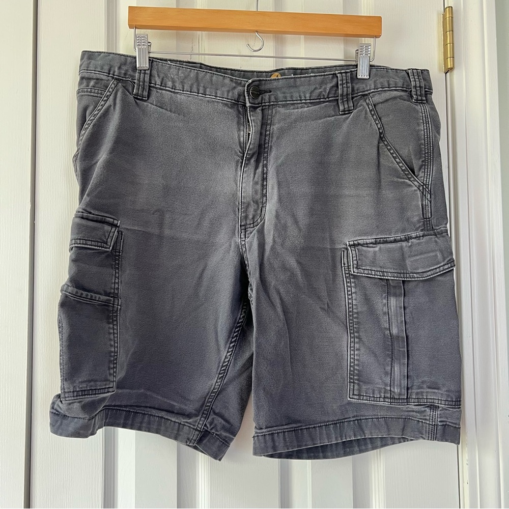 Carhartt Charcoal Cargo Shorts for Men
